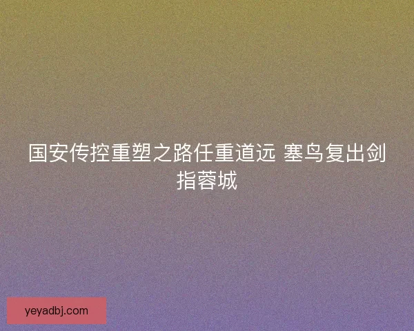 国安传控重塑之路任重道远 塞鸟复出剑指蓉城